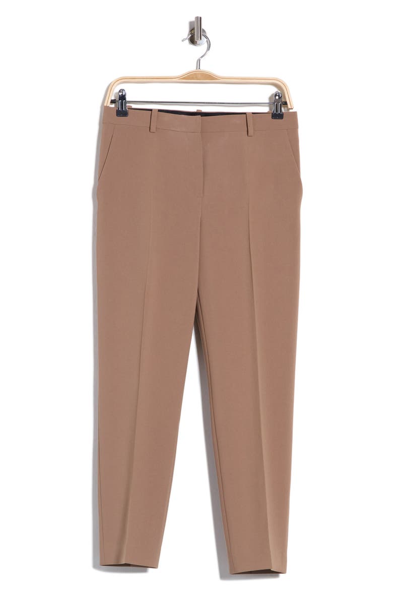 Treeca Crepe Pants, Alternate, color, TRUFFLE