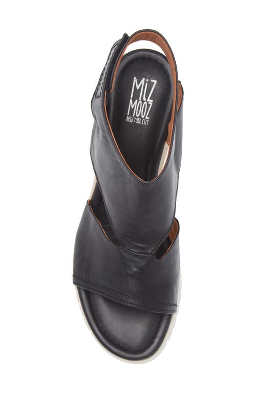 Miz Mooz Meredyth Wedge Sandal In Black