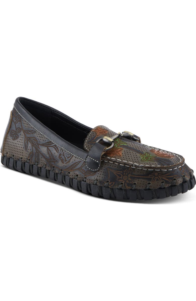 L'Artiste by Spring Step Delavigne Bit Loafer, Main, color, Charcoal Multi