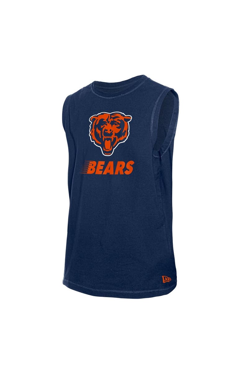 New Era Men's New Era Navy Chicago Bears Leisure Collection Tank Top, Alternate, color, Navy