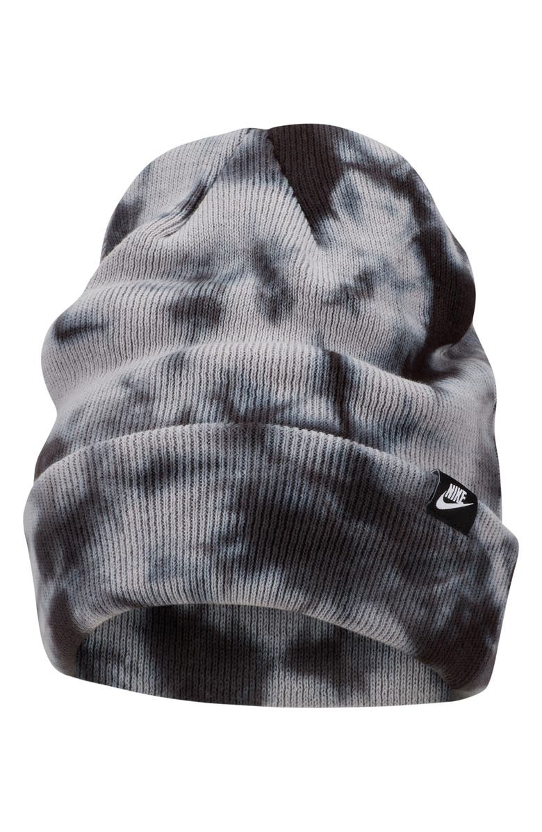 Nike Terra Tie Dye Cuff Cotton Rib Beanie, Main, color, 