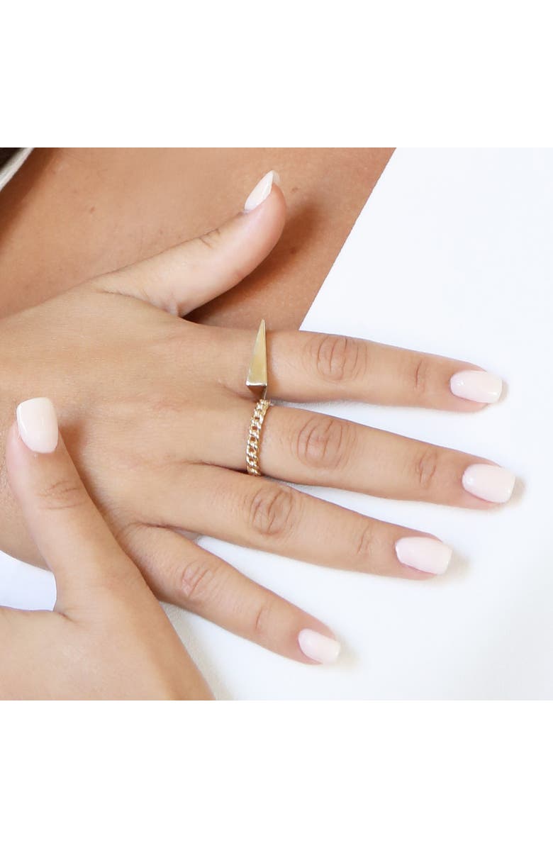 The Lovery Fine Jewelry Geometric Gold Ring, Alternate, color, Yellow Gold