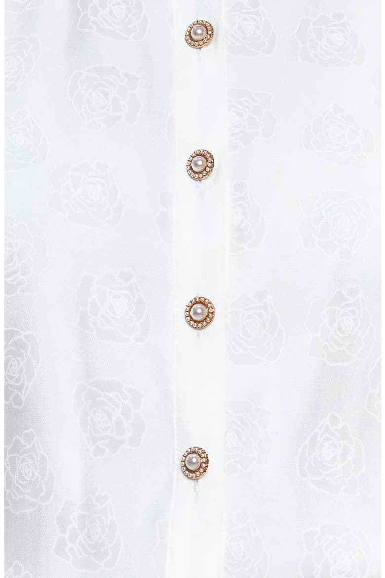 Button Front Top, Alternate, color, IVORY