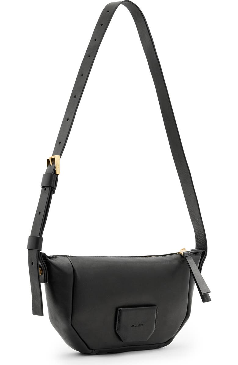 AllSaints Madea Leather Crossbody, Alternate, color,