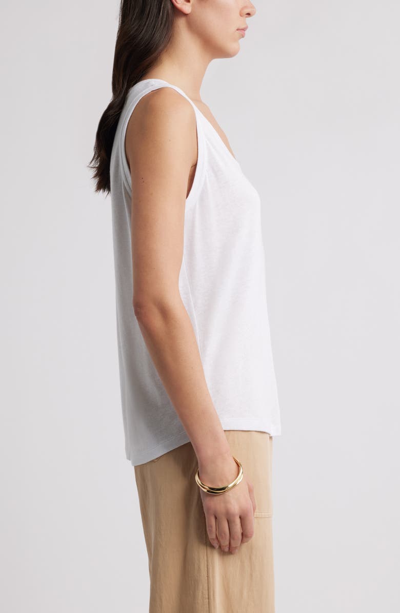 Caslon<sup>®</sup> Relaxed Tank, Alternate, color, White