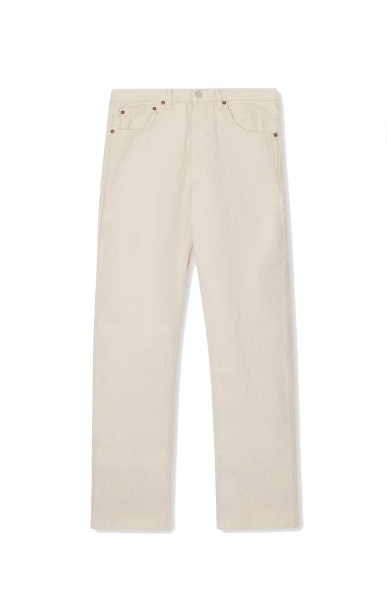 Fortela 933 Barney Japan Selvedge 5-Pocket Loose Fit Ecrù Denim, Main, color, Off White