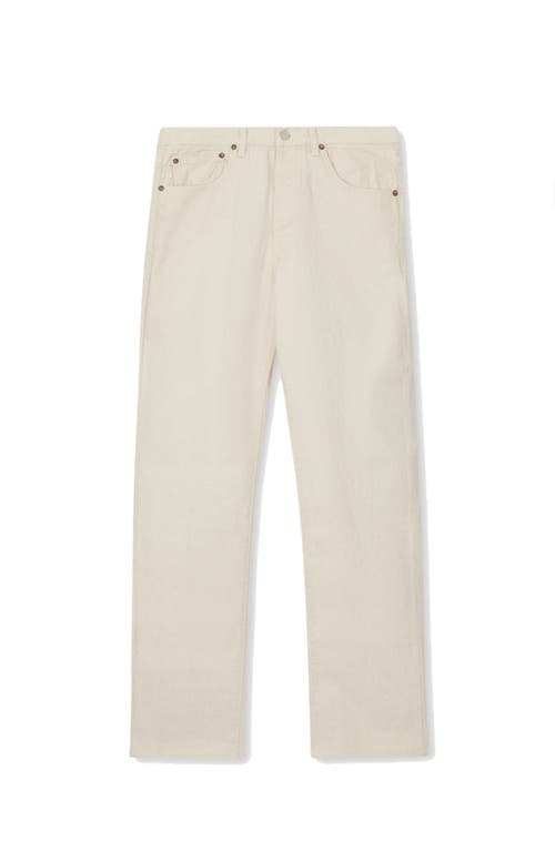 Fortela 933 Barney Japan Selvedge 5-pocket Loose Fit Ecrù Denim In White