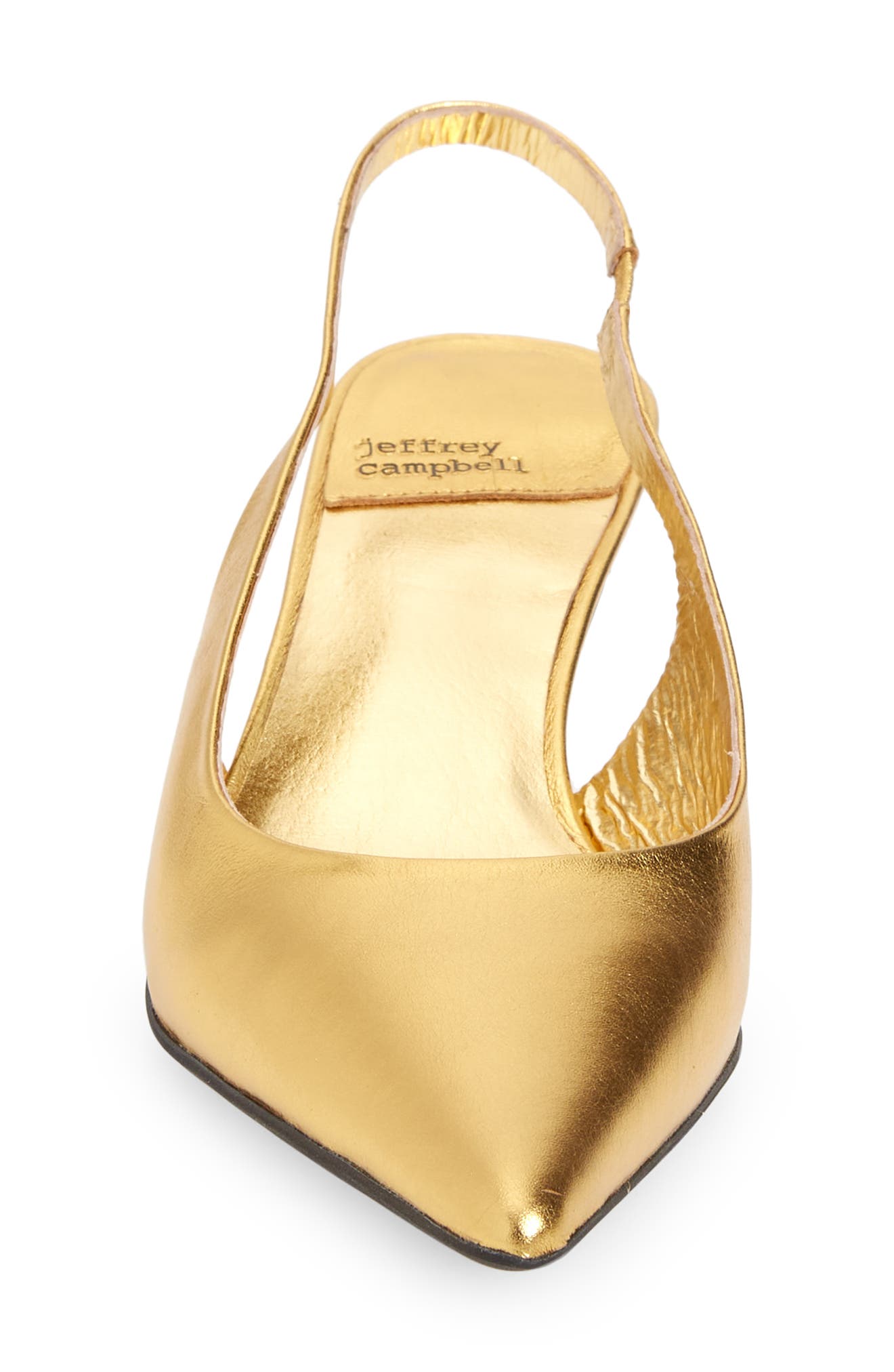 Jeffrey Campbell Persona Slingback Pump, Alternate, color, Gold