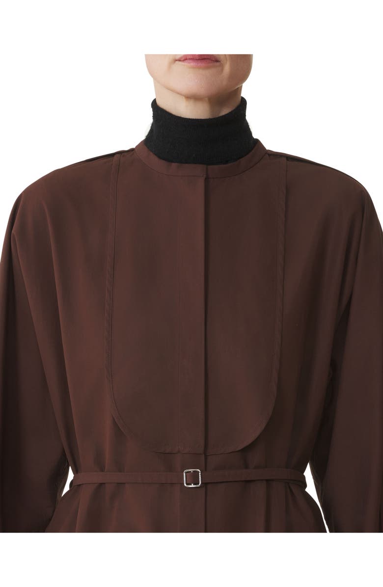 Lanvin Shirt Dress In Cotton Popelin, Alternate, color, Mocca