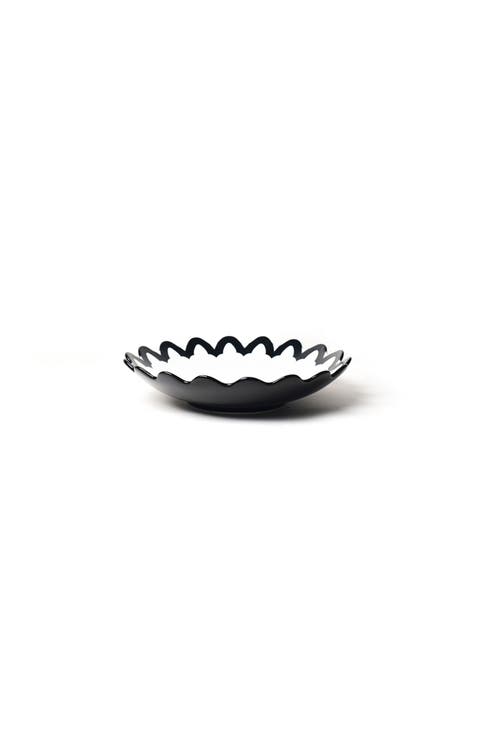 Black Arabesque Scallop 11 Pasta Bowl