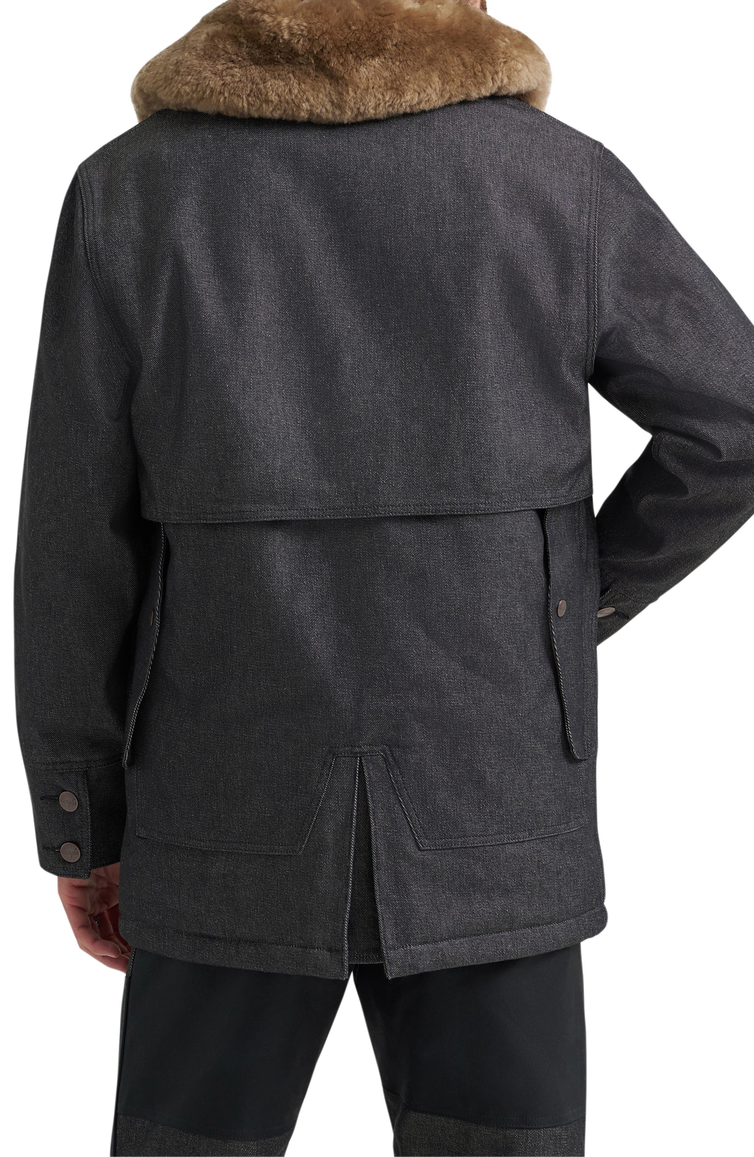 Filson X Wrangler Genuine Shearling Collar Packer Jacket - image 2