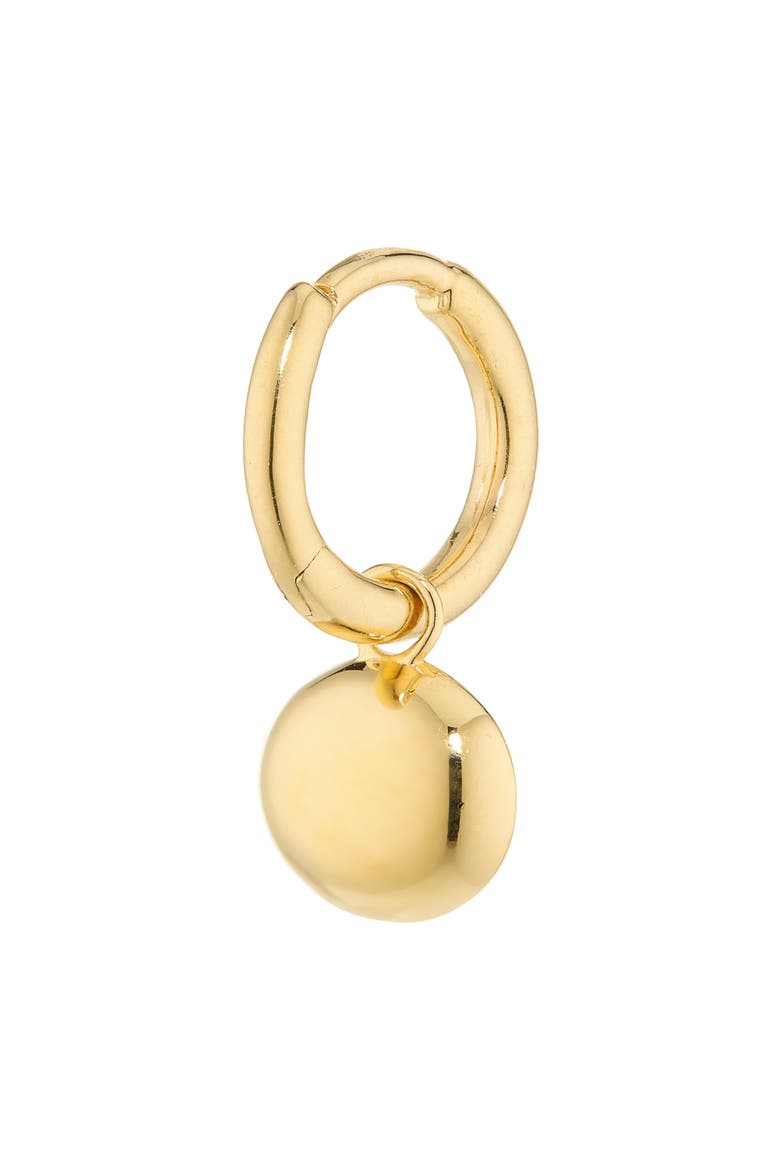 Lab Grown Diamond Oval Huggie Hoop Earrings, Alternate, color, 18K GOLD VERMEIL / LAB DIAMOND