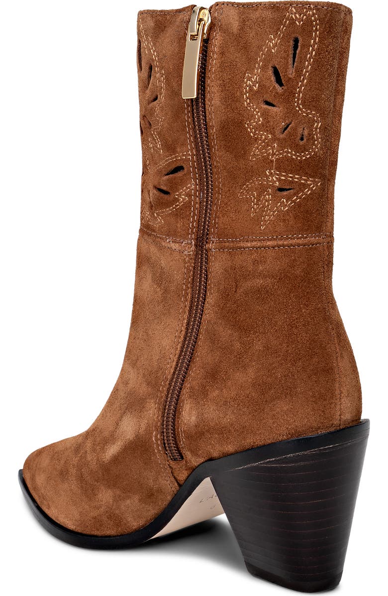 L'AGENCE Anne Western Boot, Alternate, color, Buckskin Suede
