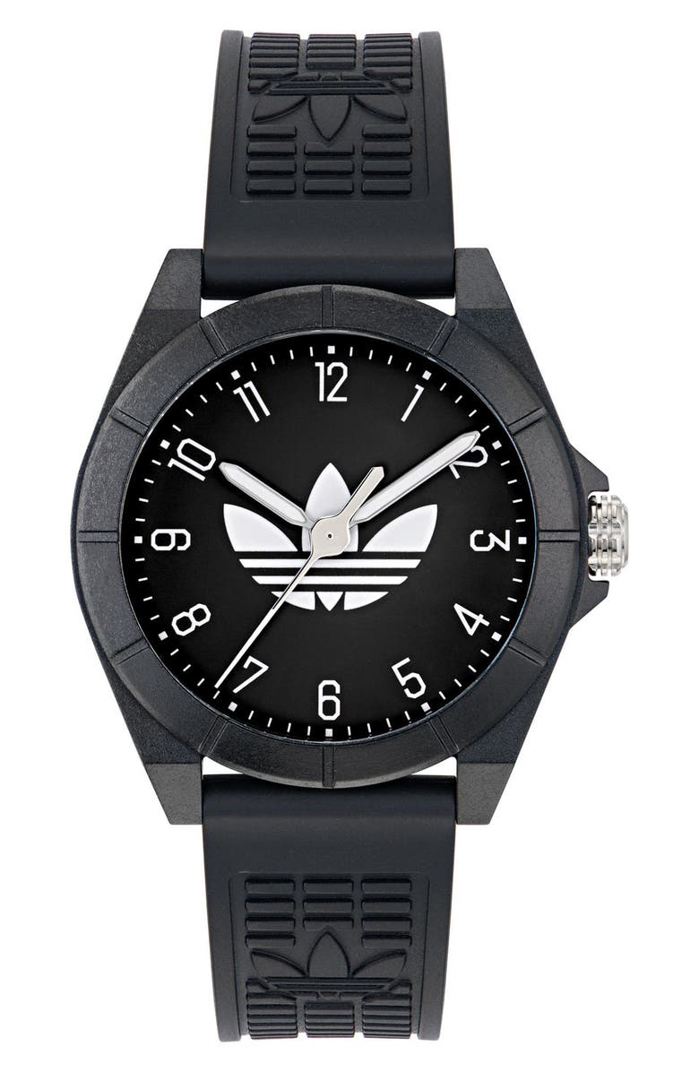 adidas Poject Four Resin Strap Watch, 41mm, Main, color,