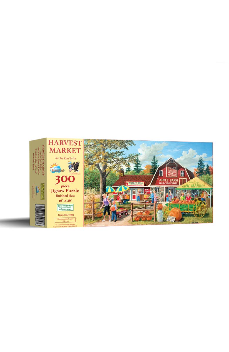 Sunsout Harvest Market 300 piece Jigsaw Puzzle for Adults, Main, color, Multicolor