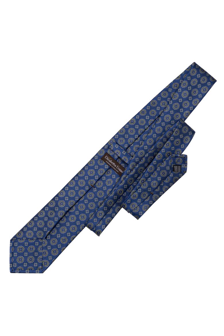 Ercole - Extra Long Silk Jacquard Tie for Men, Alternate, color, Ultramarine Blue