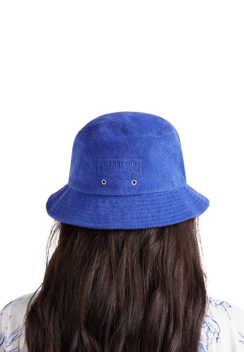 Vilebrequin Logo-embroidered Bucket Hat In Blue