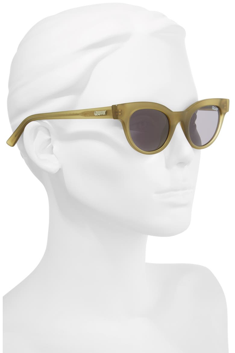 Australia Starstruck 48mm Cat Eye Sunglasses, Alternate, color, OLIVE SMOKE