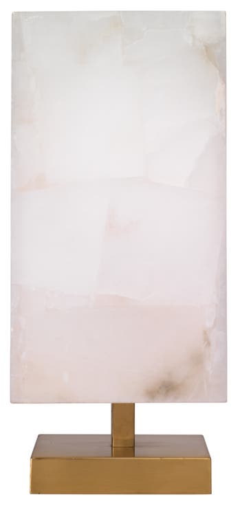 Ghost Axis Alabaster Table Lamp, Brass