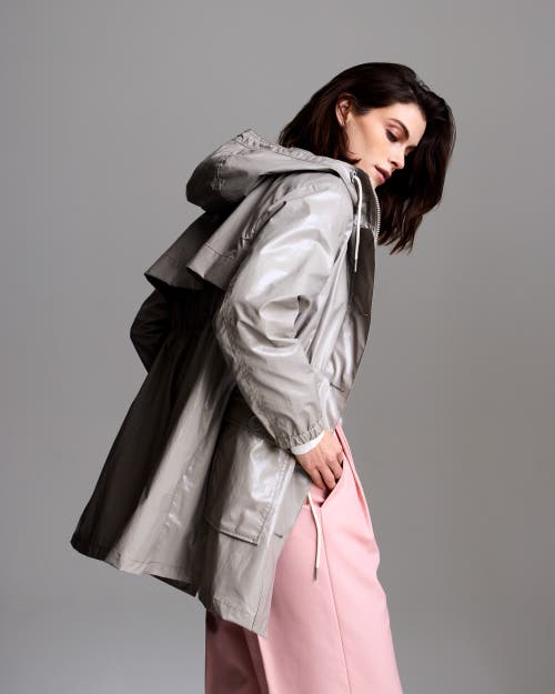 Jane Post Hamptons Rain Parka In Grey