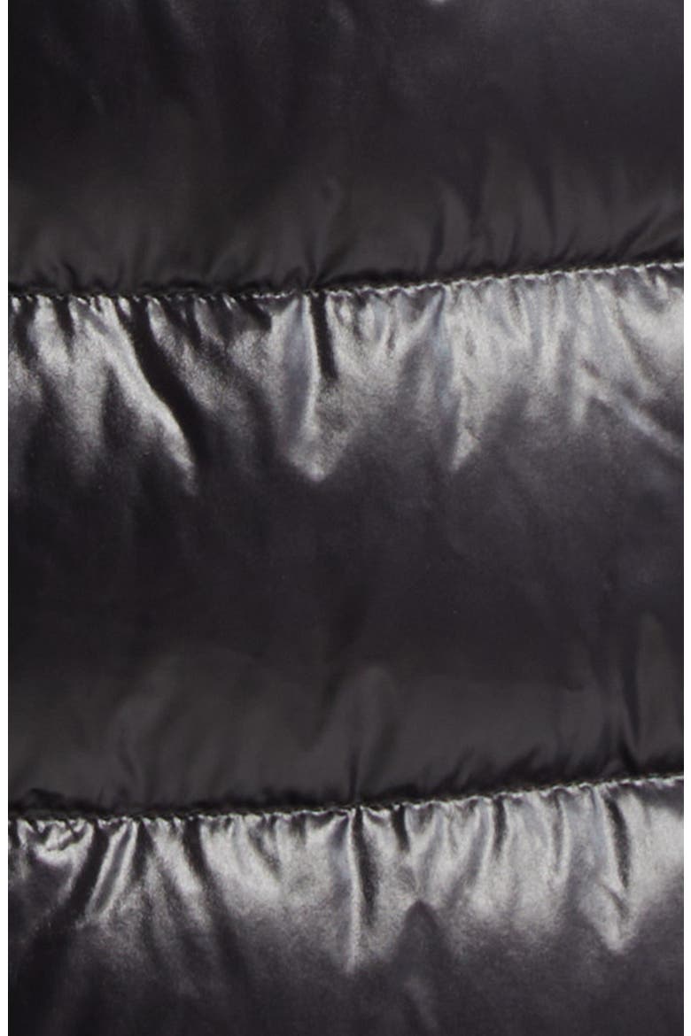 Courcelles Down Hooded Coat, Alternate, color, BLACK