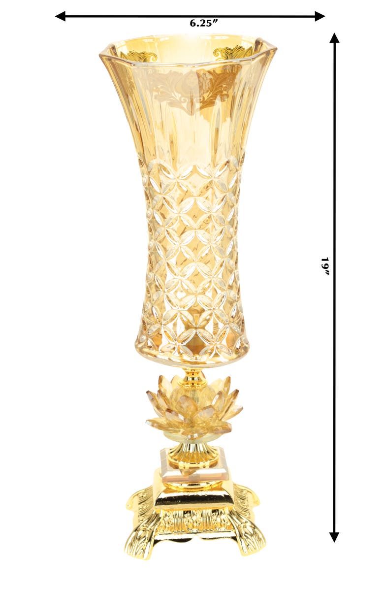 Mark Roberts Stately Lily Vase, Alternate, color, Golden Yellow