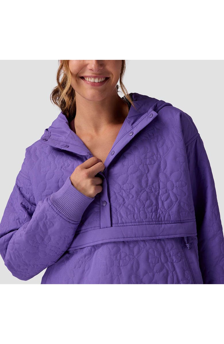 Stoic Daisy Quilted Pullover - Women's, Alternate, color, Passion Flower