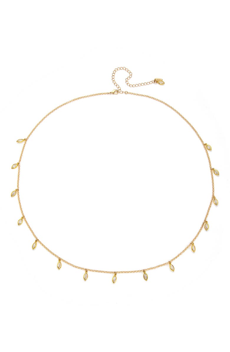 Ettika Crystal Charm Belly Chain, Main, color, Gold