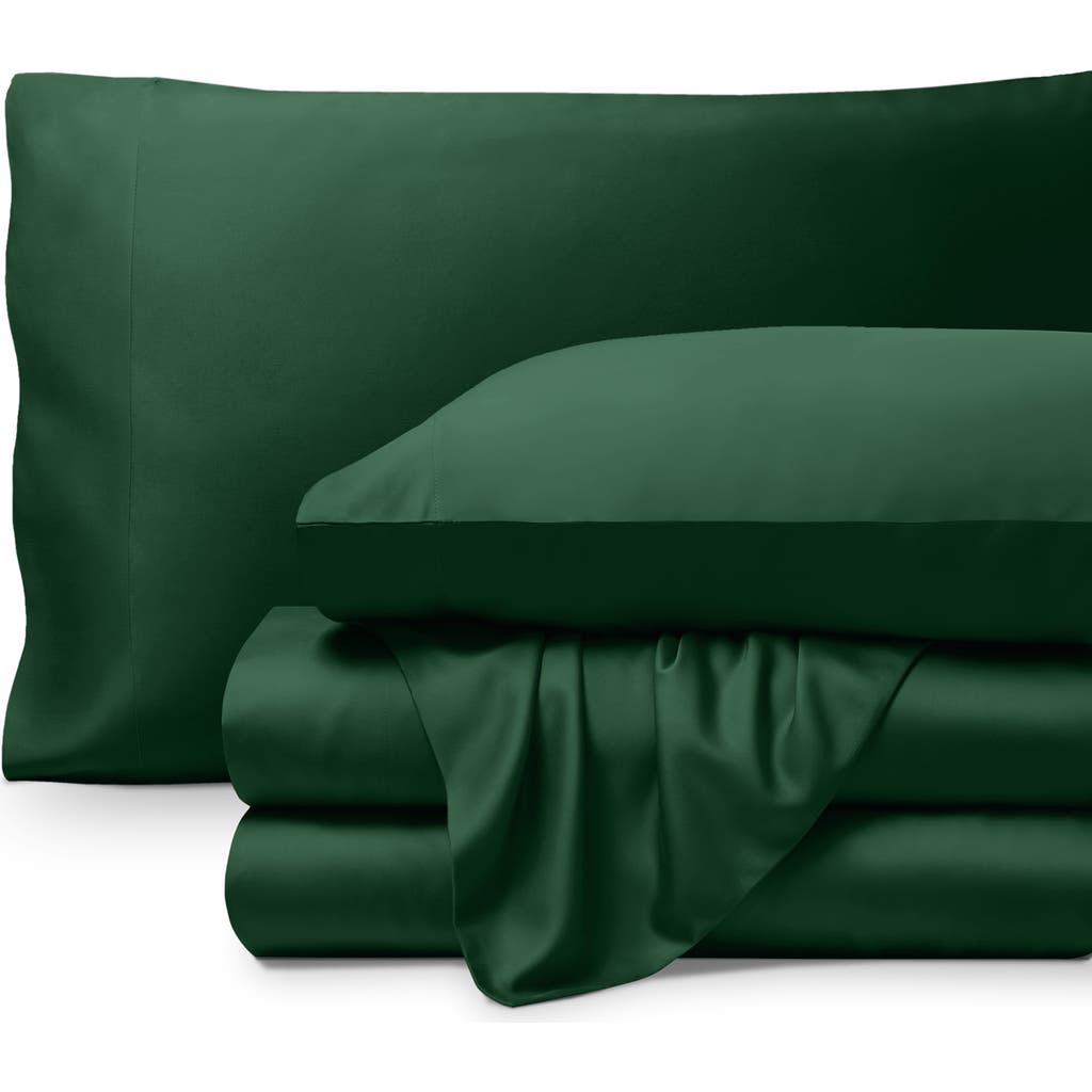 Bare Home Cooling Rayon Sheet Set In Green