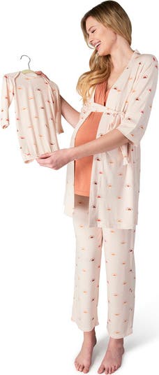 売れ筋商品|||エベリーグレイ カットソー トップス レディース Maternity Analise During & After 5-Piece Maternity/Nursing Sleep Set Pink stripe Everly Grey Analise During & After 5-Piece Maternity/Nursing