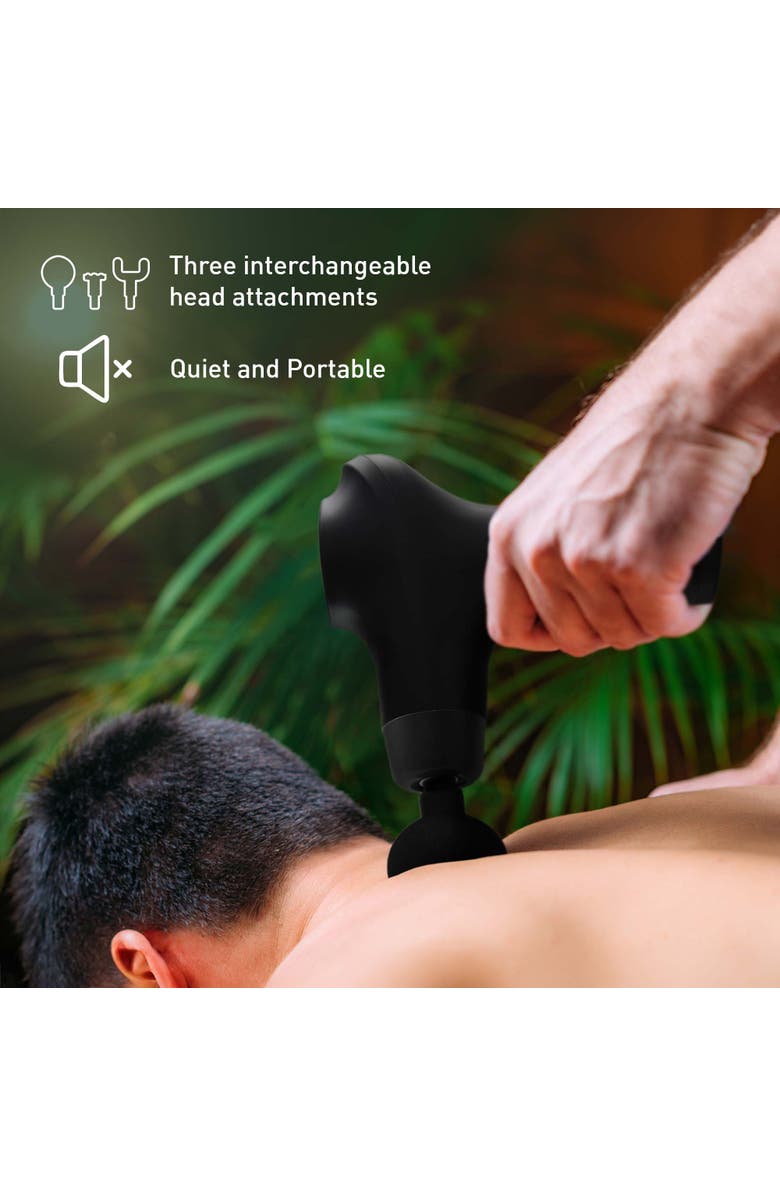 PURSONIC Glow & Recovery Bundle 7-in-1 LED Light Therapy Wand + 3-Speed Massage Gun, Alternate, color, Multicolor