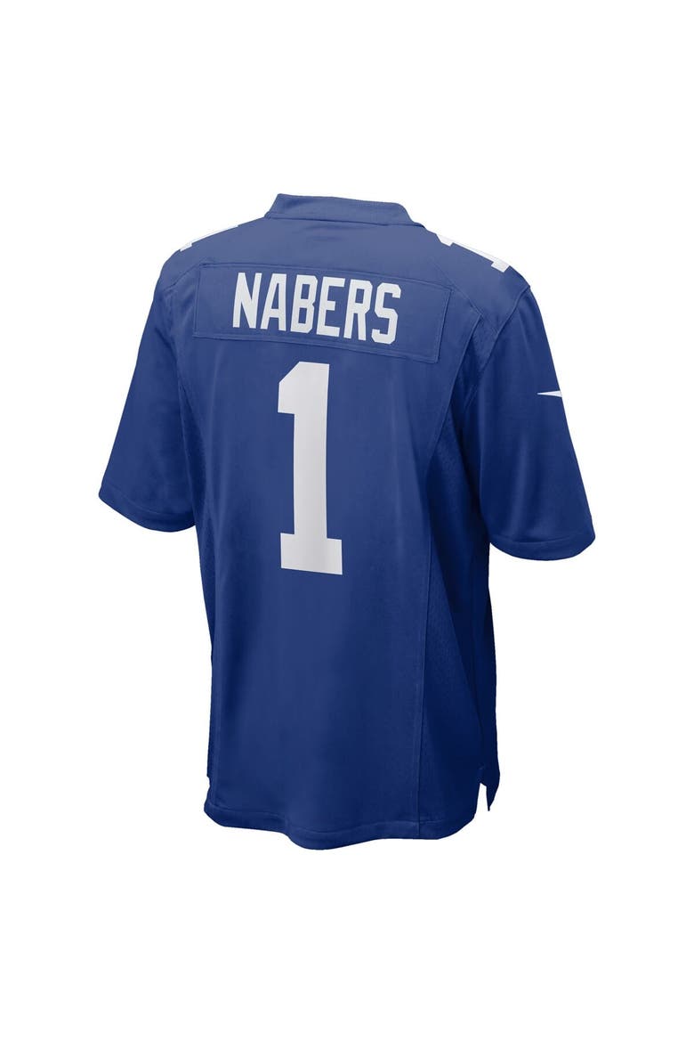 Men's Nike Malik Nabers Royal New York Giants  Player Game Jersey, Alternate, color, Royal