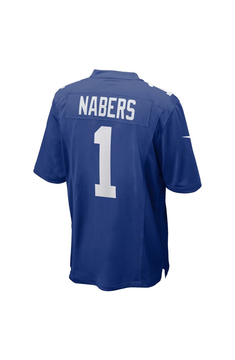 Nike Men's Nike Malik Nabers Royal New York Giants  Player Game Jersey, Alternate, color, Royal