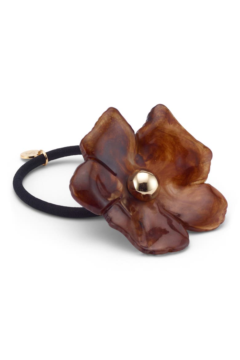Medium Eden Resin Cuff Ponytail Holder, Main, color, TORTOISE