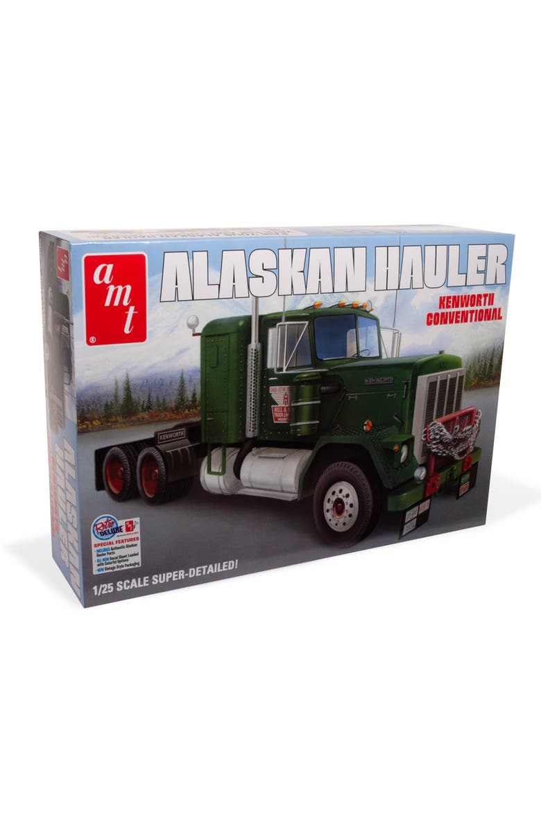 AMT Alaskan Hauler Kenworth Tractor 1 to 25 Scale Model Kit, Main, color, Multicolored