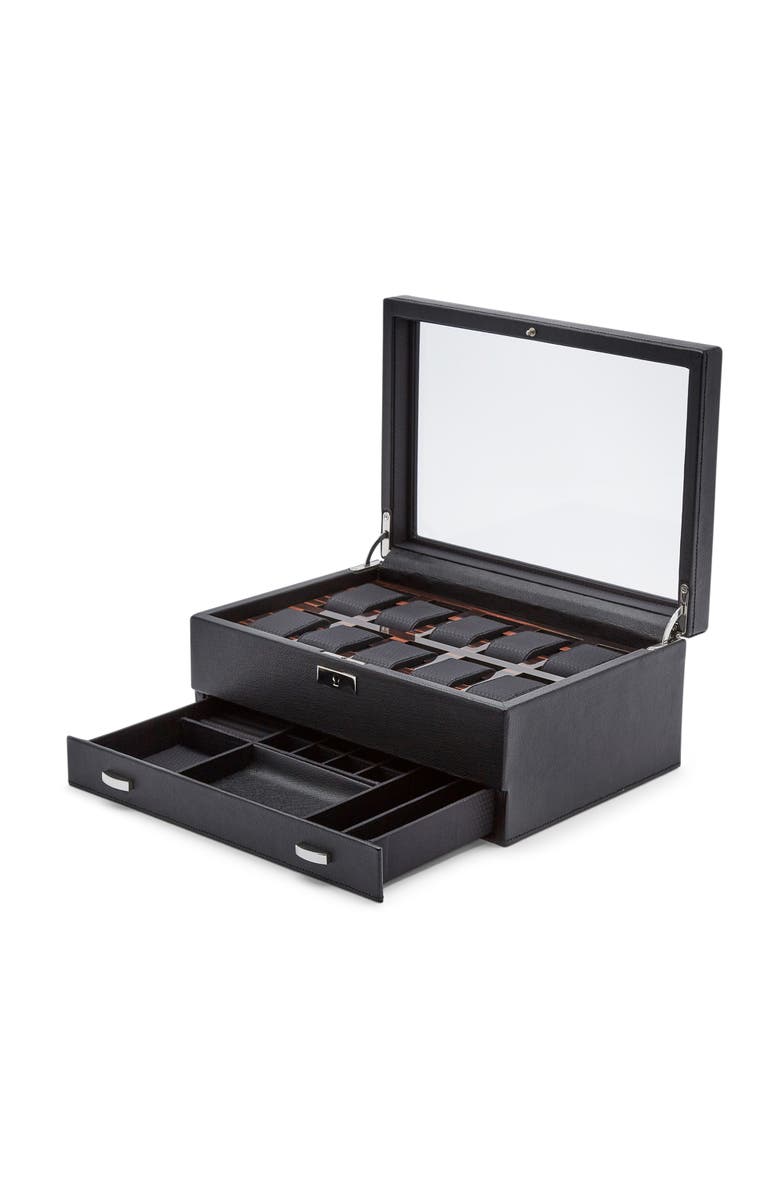 WOLF Roadster 10 Piece Watch Box with Drawer, Alternate, color,