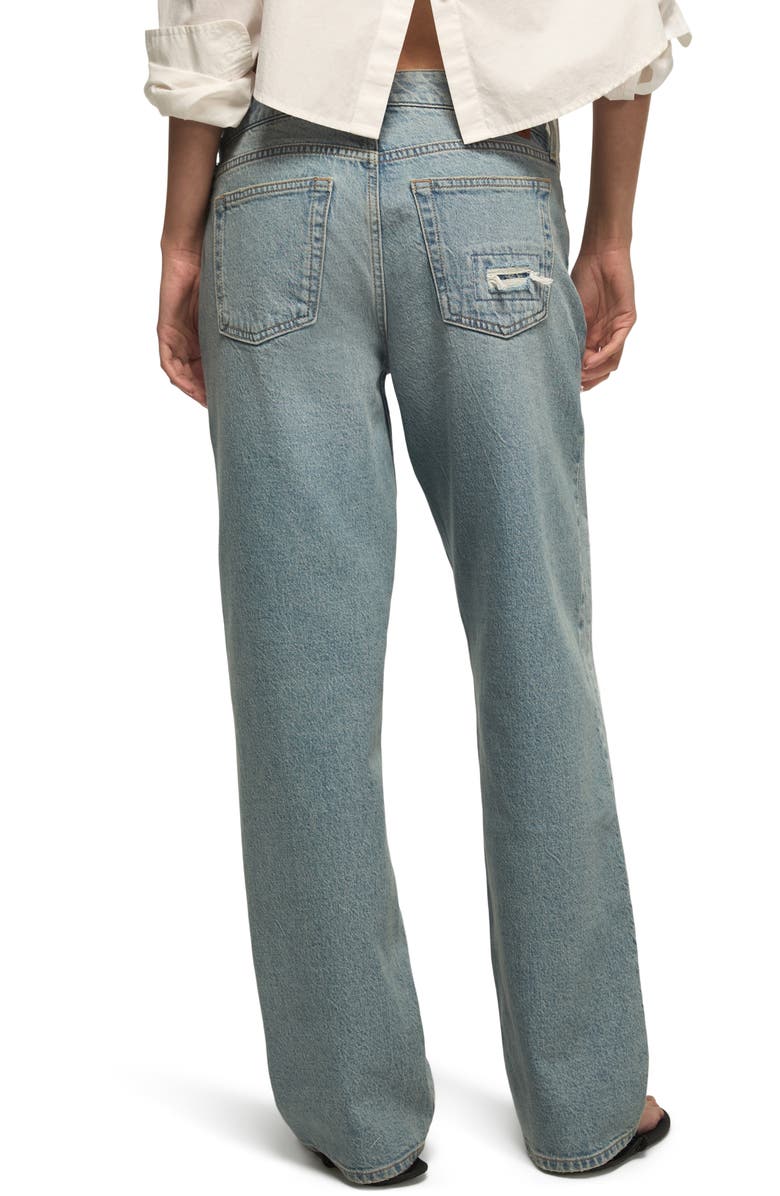Lucky Brand Lucky Legend Ripped & Repaired Baggy Jeans, Alternate, color, Skipping Flowers Wash