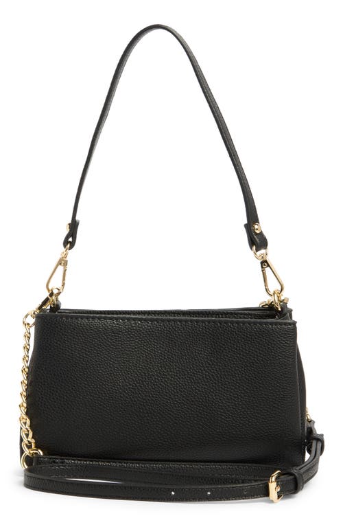Nanette Lepore Triple Section Crossbody Bag In Black