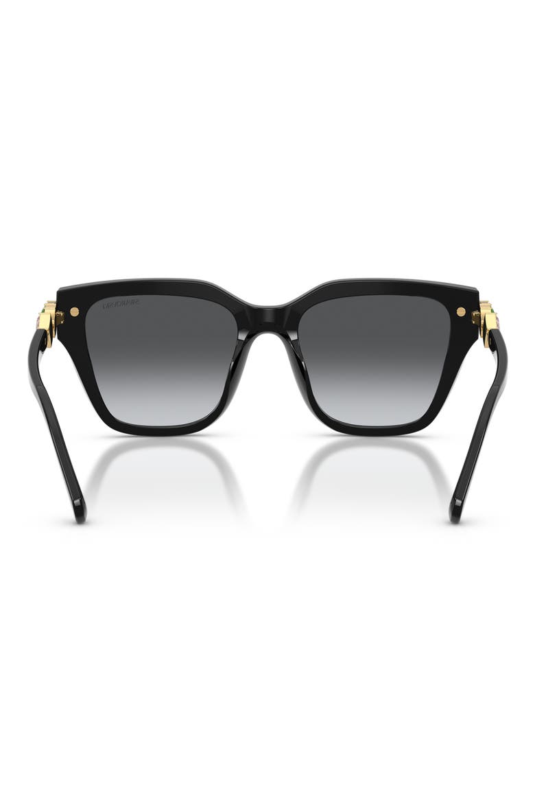 53mm Irregular Sunglasses, Alternate, color, BLACK / POLAR GREY GRADIENT