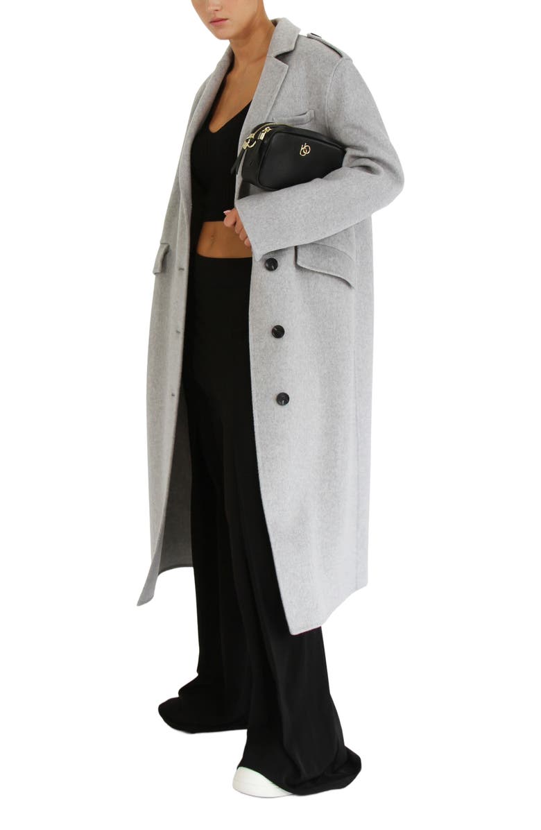 Belle & Bloom Tainted Love Longline Coat, Alternate, color, Grey Marle