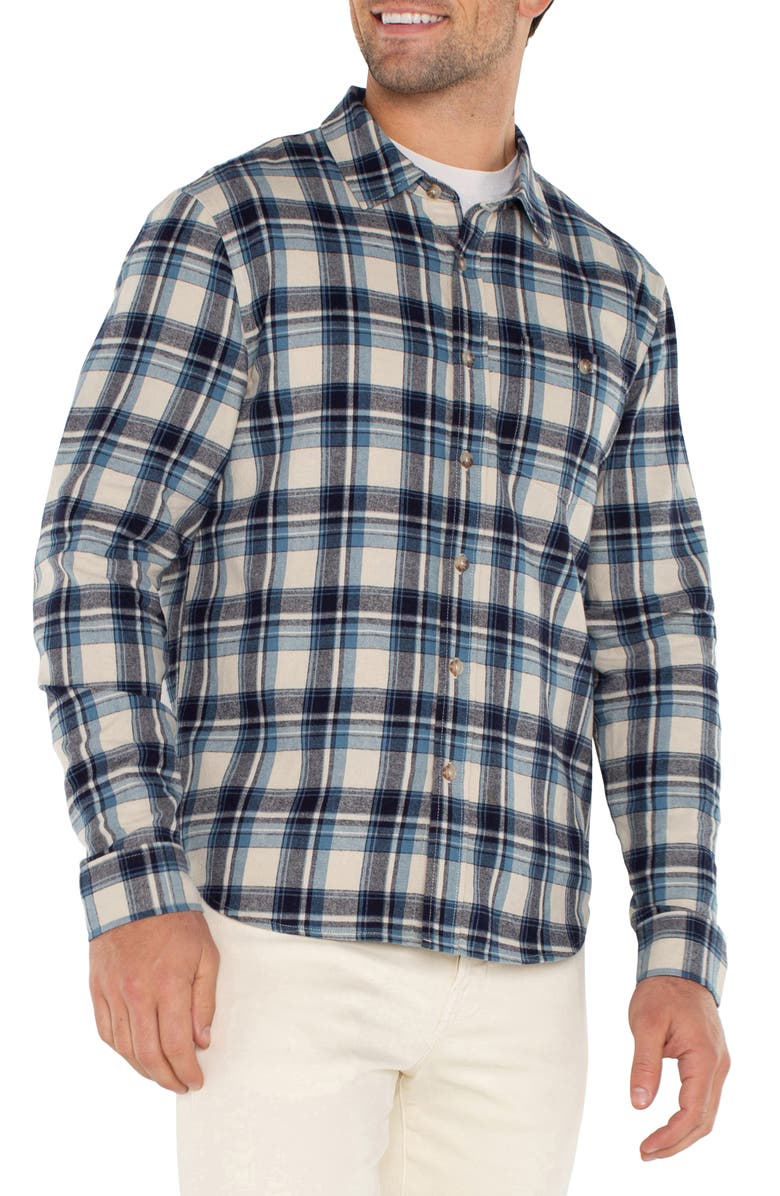 Liverpool Plaid Button-Up Shirt, Alternate, color, 