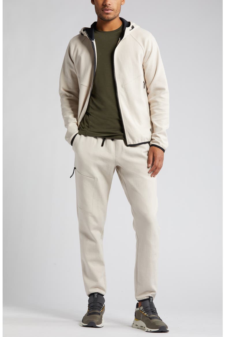 Powertek Full Zip Hoodie, Alternate, color, GREY PEBBLE