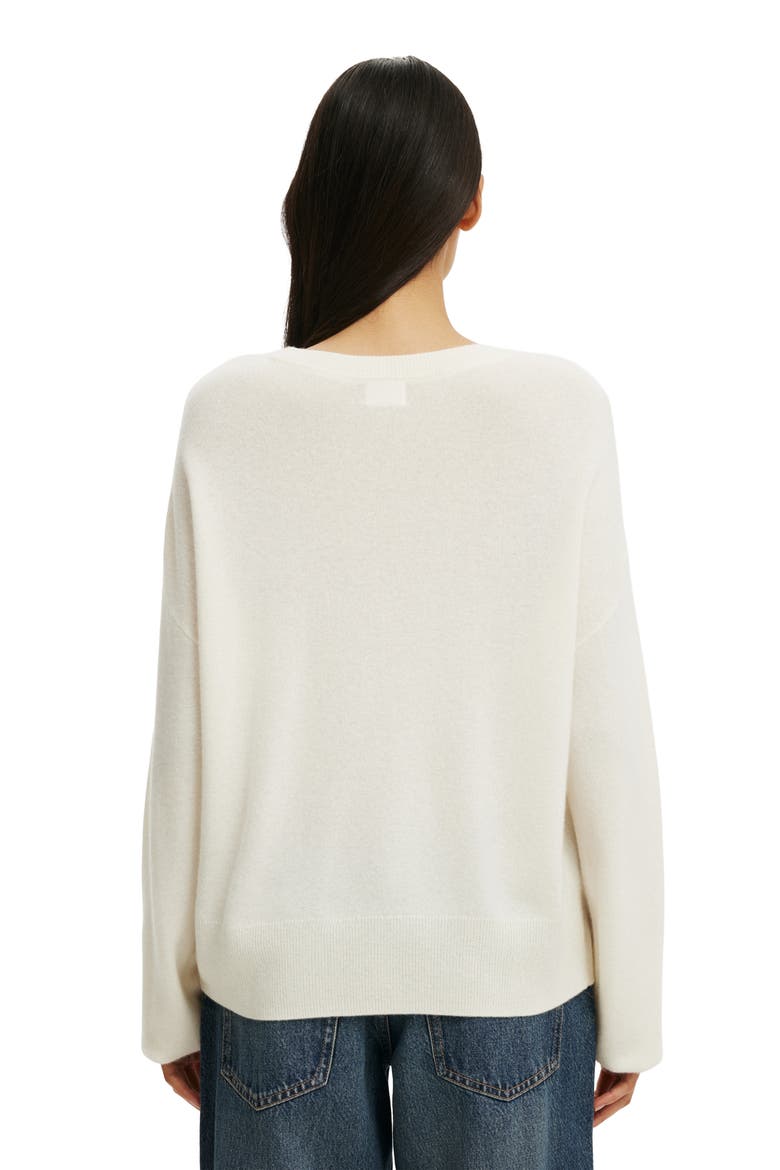 Women's Cashmere Blend Crew Knit, Alternate, color, Porcelain