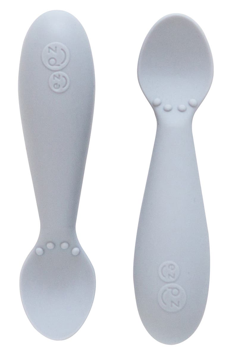 ezpz 2-Pack Tiny Spoons, Main, color, Pewter