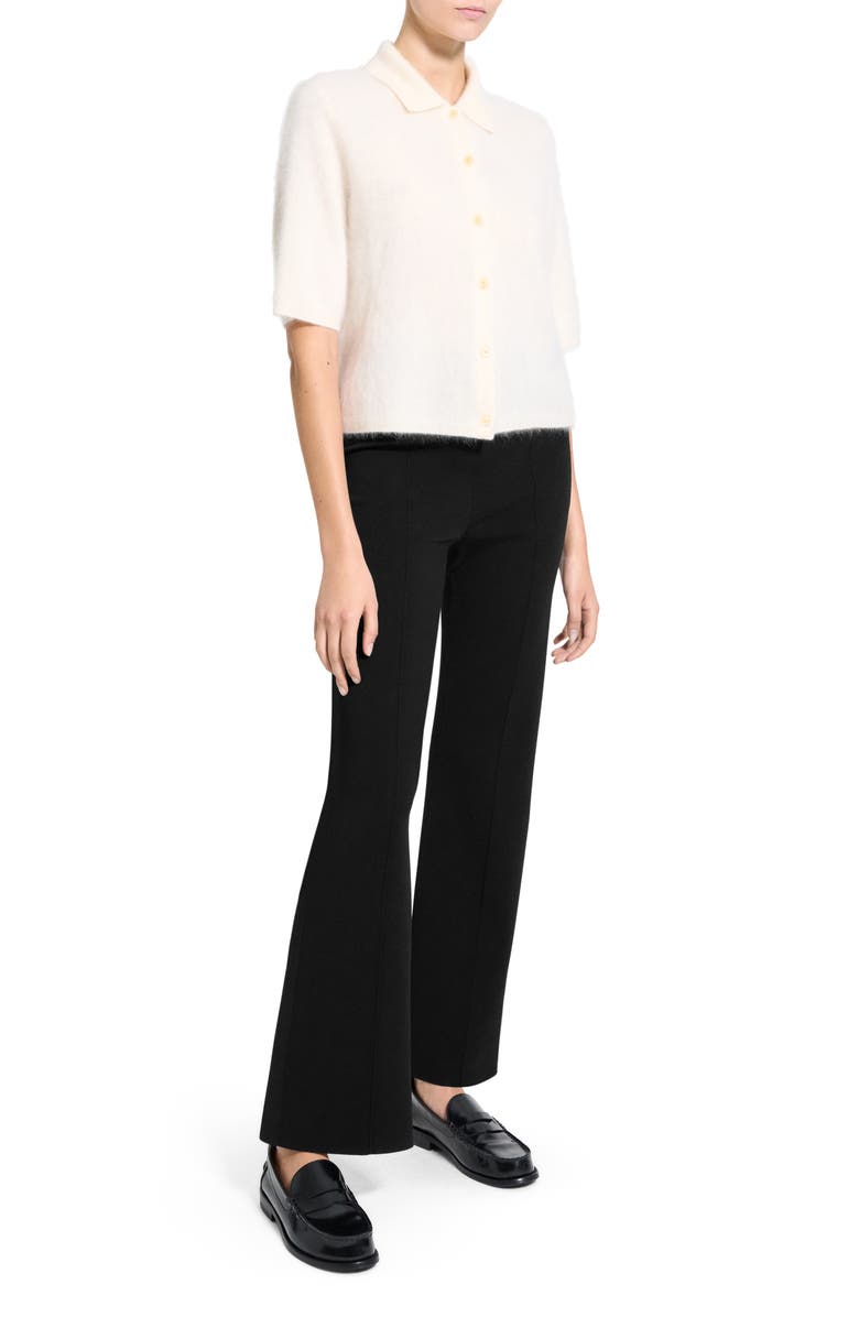 Theory Brushed Cashmere Short Sleeve Cardigan, Alternate, color,