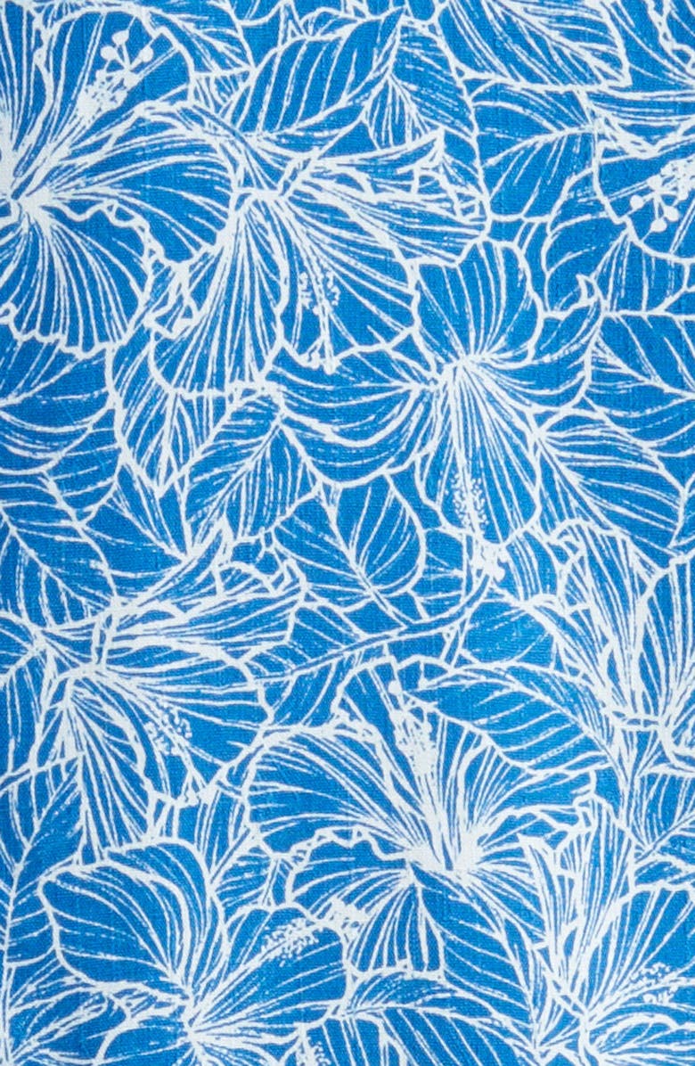 Tommy Bahama Hight Tide Hibiscus Print Short Sleeve Silk Button-Up Shirt, Alternate, color,