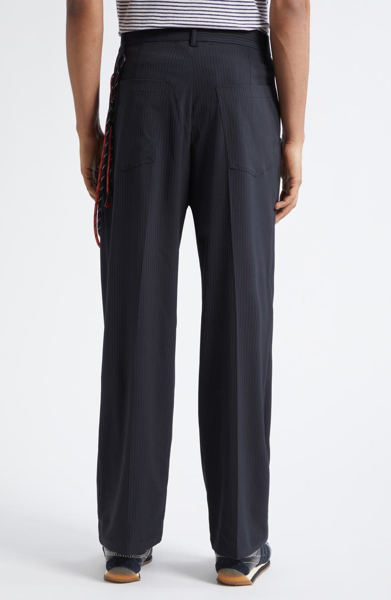 SONG FOR THE MUTE Pleated Loose Fit Pants, Alternate, color, Navy