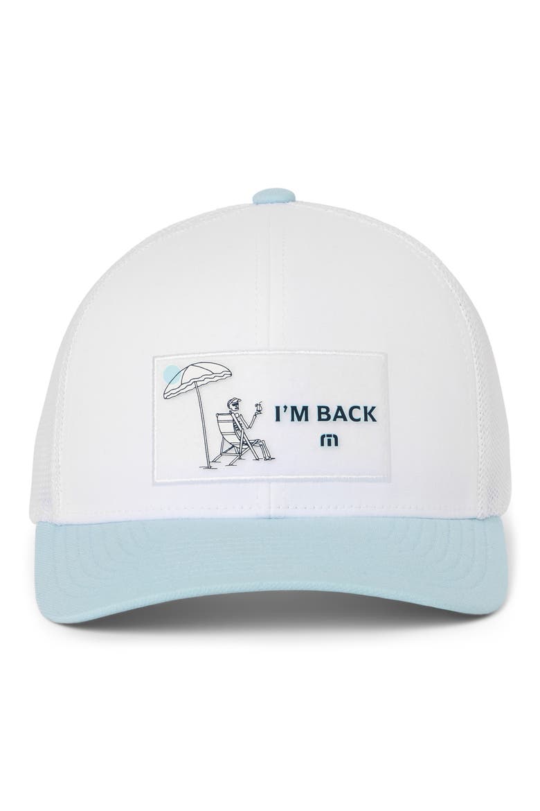 Full Send Snapback Baseball Cap, Alternate, color, WHITE