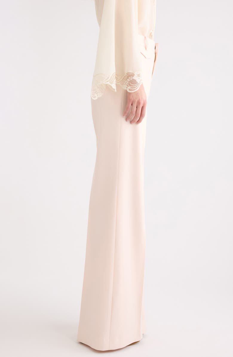 Chloé Virgin Wool Wide Leg Trousers, Alternate, color, Biscuit Pink