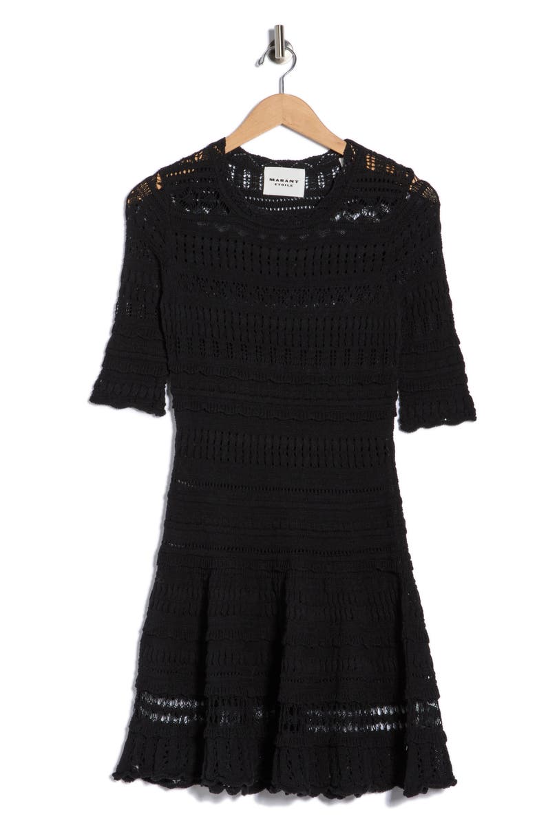 Isabel Marant Étoile Fauve-Ge Open Stitch Minidress, Alternate, color, 